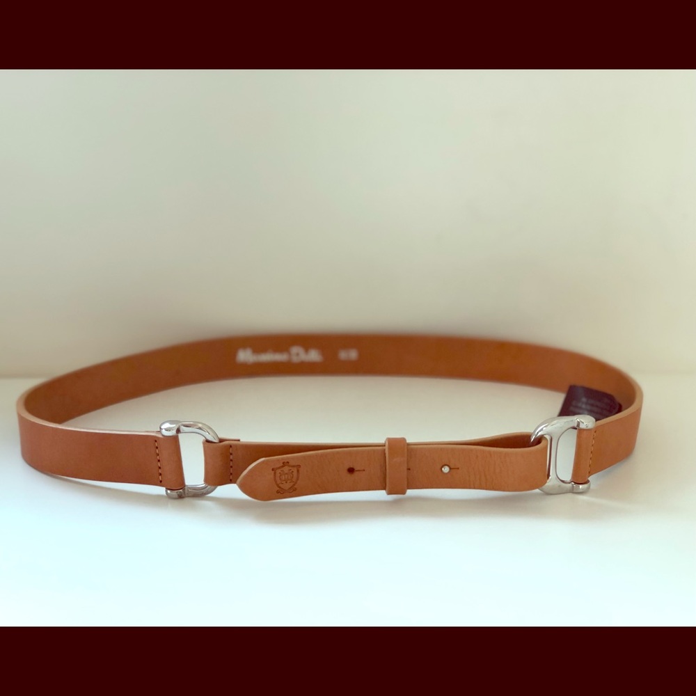 Massimo Dutti tan leather Belt